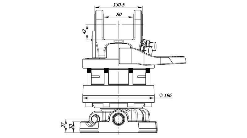 HYDRAULICKÝ ROTÁTOR 6000/3000 KG S FLANŠÍ