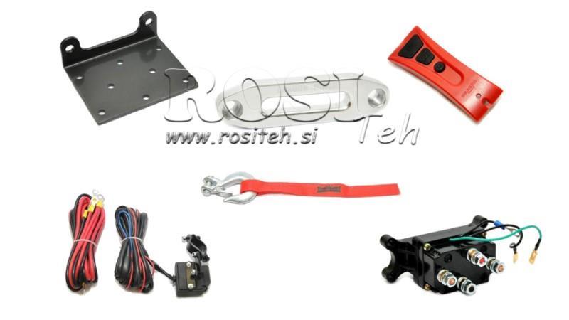 12 V ELEKTRILINE WINCH DWH 3500 HD - 1588 kg - SÜNTEETILINE KÖIS