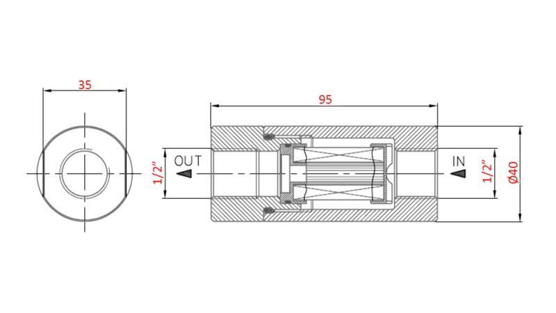 HÜDRAULINE RÕHUFILTER 1/2 - 30u - 20LIT - 220bar