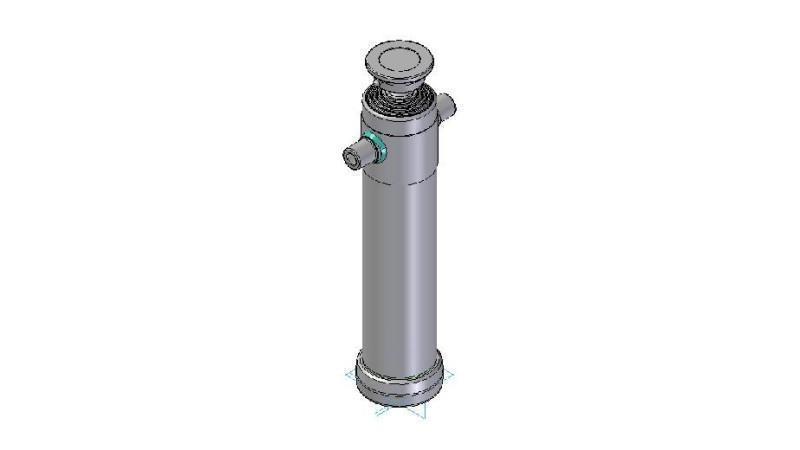 3096S - TELESCOPIC CYLINDER STANDARD/BALL 5 STAGES STROKE 2490 DIAMETER 124