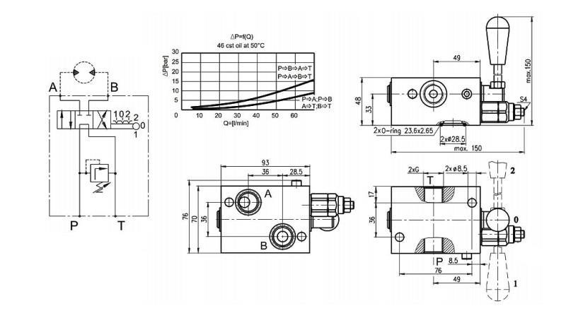 VALVOLA MANUALE PER IDROMOTORE MP-MR-MH CENTRO CHIUSO - 50lit