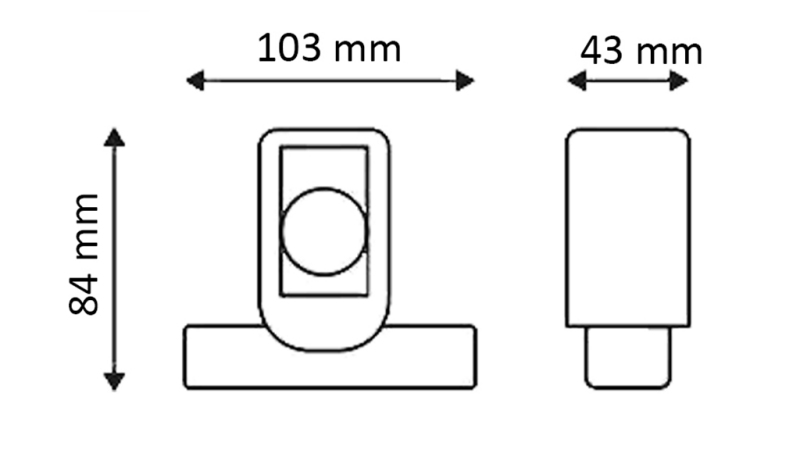 LED KÜLJELAMP HAAGISTELE (RUUT) – VALGE – ORANŽ – PUNANE