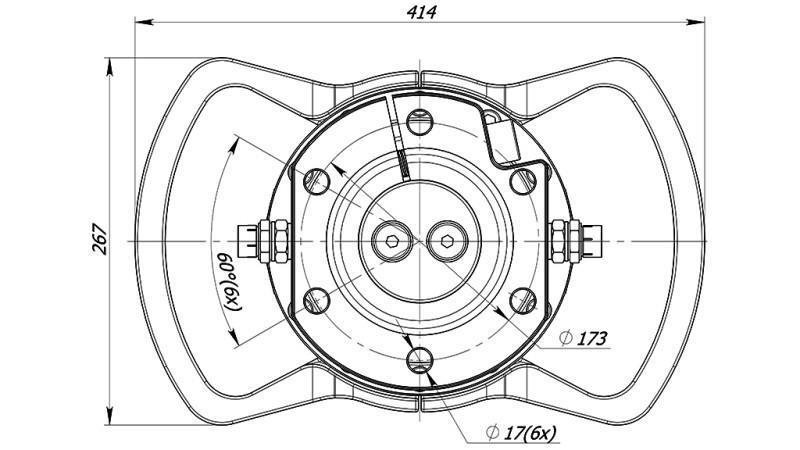 HYDRAULISK ROTATOR 10000/5000 KG MED FLÄNS 2PR