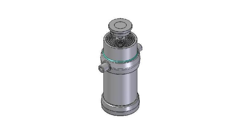 6054S - TELESCOPIC CYLINDER STANDARD/BALL 6 STAGES STROKE 2475 DIAMETER 215