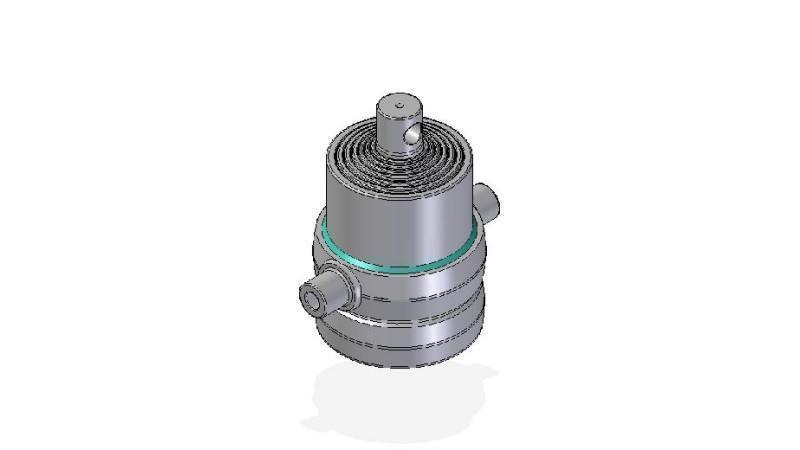 7015F - TELESCOPISK CYLINDER STANDARD/HÅL 7 STEG SLAG 1135 FI 190