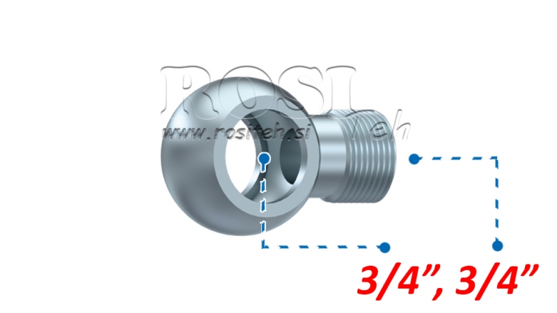 HYDRAULIK AUGENANSCHLUSS 3/4-3/4