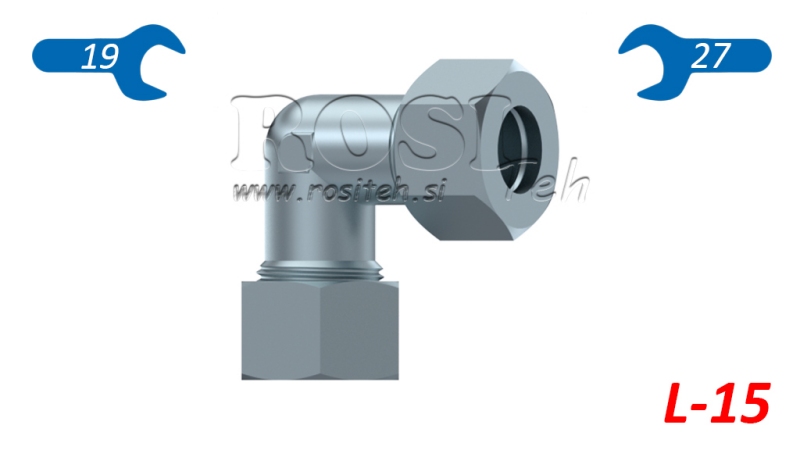 HÜDRAULINE NURK L-15 KINNITUSEGA