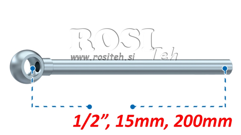 ΜΕΤΑΛΛΙΚΟΣ ΣΩΛΗΝΑΣ BANJO 1/2 200mm