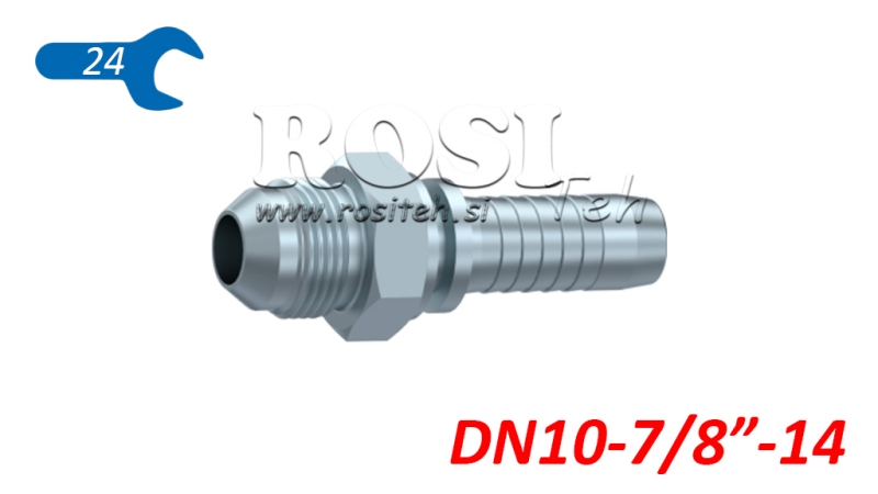 HÜDRAULINE ÜHENDUS AGJ JIC74° MEES DN10-7/8”-14