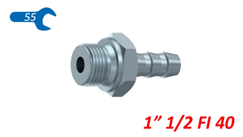 HÜDRAULILINE MEESKONNEKTOR 1 1/2 KUMMI VOOLIKU DIAMEETER 40