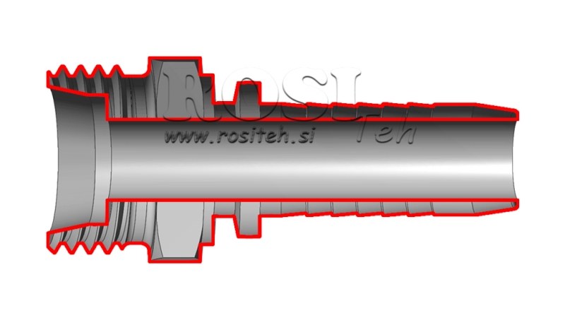 HÜDRAULILINE ÜHENDUS CES 14 MEES DN10-M22X1,5