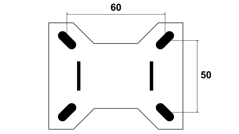 RATAS 75mm KINNITATUD ALUSEGA