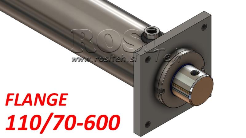 HÜDRAULILINE SILINDER KINNITUSPLAADIGA 110/70-600