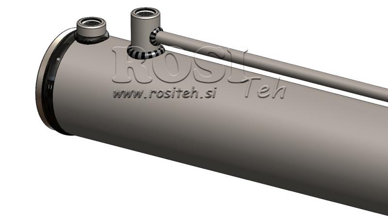 HÜDROSILINDER PUULÕHKUJALE KOOS KINNITUSPLAADIGA100/60-1050 - ÜLEMINE ÜHENDUS