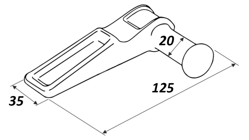 MAROTTA Tüüpi külgklambri klamber paremale