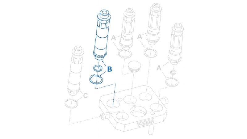 MEESPISTIK MULTI-FASTER 9/16 3PLK 3PLV B LIIKUV OSA
