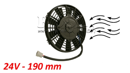 VENTILADOR AXIAL 190MM EMPUJANDO 24V
