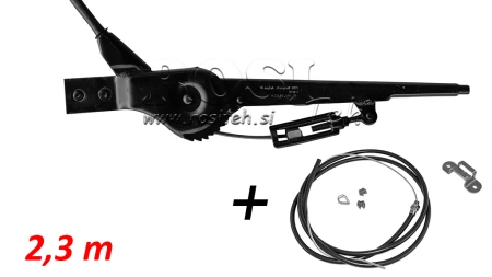 PULL HANDLE FOR TRAILER HAND BRAKE SET WITH CABLE 2.3M