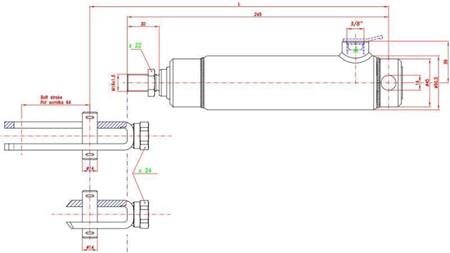 PIDURISILINDER SISSEHITATUD VEDRUGA 25/70mm_KEERME
