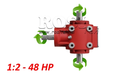 ÚHLOVÁ PŘEVODOVKA PTO-R11S 1:2 (48HP-35KW)