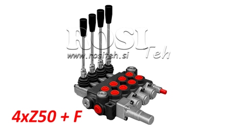 HIDRAULIKUS VEZÉRLŐTÖMB 4xZ50 + USZÓ