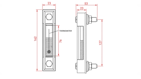 SUURI LÄMPÖTASON MITTAUSASTEIKKO M12 - 127MM