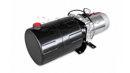 MINI HIDRAVLIČNI AGREGAT 12V DC - 1,6kW = 2,1cc - 8 lit - enosmerni sklop (kovinski)