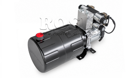 MINI ΥΔΡΑΥΛΙΚΗ ΜΟΝΑΔΑ ΙΣΧΥΟΣ 24V DC - 2.2kW = 2.1cc - 8 lit - 2x διπλής κατεύθυνσης μονάδα (μέταλλο)