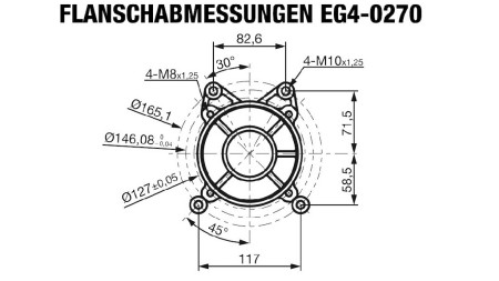 bensiinimootor EG4-270cc-6.56kW-8.92HP-3,600 RPM-H-KW25x88.2-käsitsi käivitamine