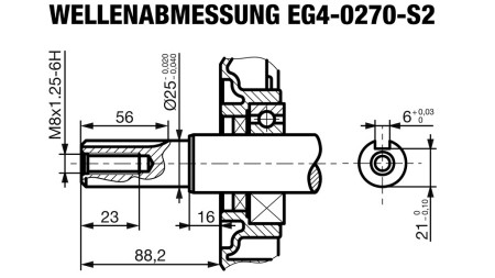 bensiinimootor EG4-270cc-6.56kW-8.92HP-3,600 RPM-H-KW25x88.2-käsitsi käivitamine