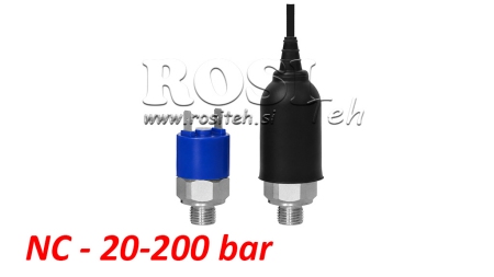 HYDRAULICKÝ TLAKOVÝ SPÍNAČ K4 - NC 20-200 BAR (MAX.300BAR)