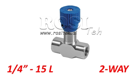 FLÖDESREGULATOR VRFB - DAMPING VENTIL 1/4 TVÅVÄGS - 15LIT