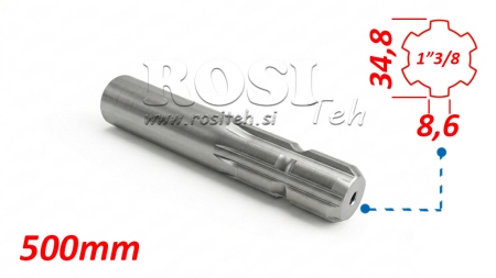 P.T.O. ADAPTER 13/8 L=500
