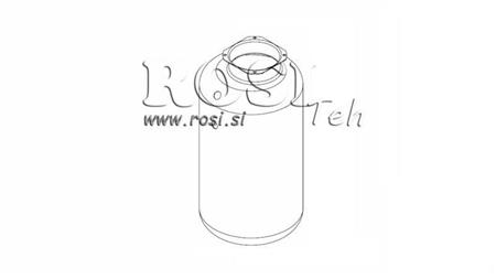 METALLRESEVOA RULL PP 20 LIITRIT HORISONTAAALNE-VERTIKAALNE