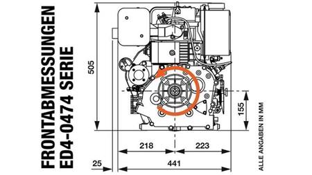 diiselmotor 474cc-8.0kW-3,600 RPM-E-KW25x88-elektriline käivitus