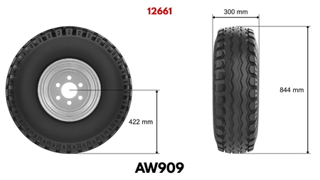 11,5/80-15,3 ΠΝΕΥΜΑΤΙΚΑ AW909 14PL S PLATIŠČΕΜ 9,00X15,3