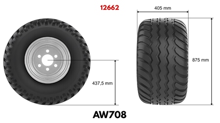 400/60-15,5 ΠΝΕΥΜΑΤΙΚΑ AW708 16PL S ΠΛΑΤΙΣΤΣΕΜ 13,00X15,5