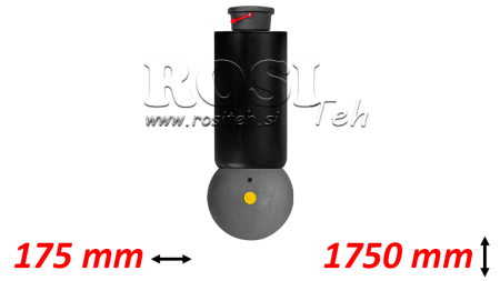 TELESKOPSKI CILINDER - MEILLER KIPPER 5 STOPENJ 175mm - 15 ton hod 1750mm