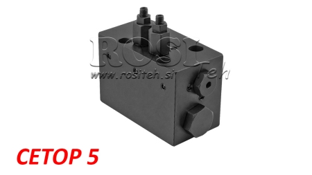 HYDRAULICKÝ VENTIL OTOČNY MECHANICKY PRE SYSTÉM NA ODSTRAŇOVANIE HNOJA CETOP5 4/2 RHA