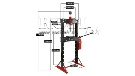 WARSZTATOWA PRASA HYDRAULICZNA DO ŁOŻYSK 20T - DWUBIEGOWA