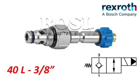 HYD. ZAVŘENÝ ELEKTROMAGNETICKÝ KRMILNIK PRO 2-CESTNÍ VENTIL REXROTH 3/8 40-LIT