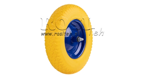 RUEDA COMPLETA CON EJE 400X80MM 4.00-8