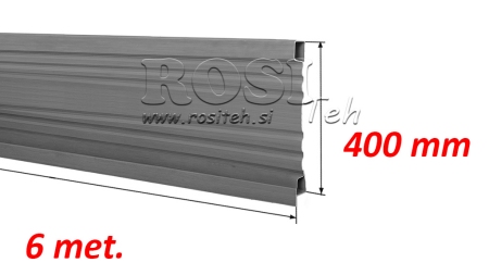 PANNELLO LATERALE DEL TRAILER 6 MET. - ALTEZZA 400 MM