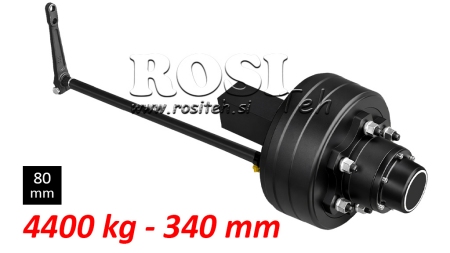 POOLTELG PIDURITEGA - 4400 kg (6 KRUVI) - 340 mm