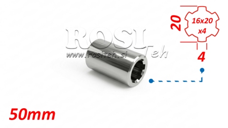KARDANADAPTER PUKS 16x20x4 (6 SOONT) (50 mm)