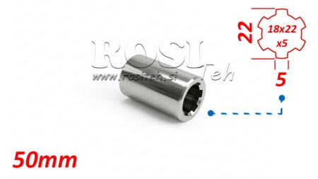 KARDANADAPTER PUKS 18x22x5 (6 SOONT) (50 mm)
