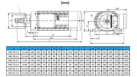 ELEKTRIMOOTOR ÜMMARGUNE 400V-5.5kW-2880rpm MSC 81 1-2
