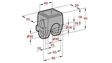DUMP TRUCK HOLDER FI18-22 ØVERST