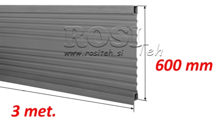 TRAILER SIDE PANEL 3 MET. - HØJDE 600 MM