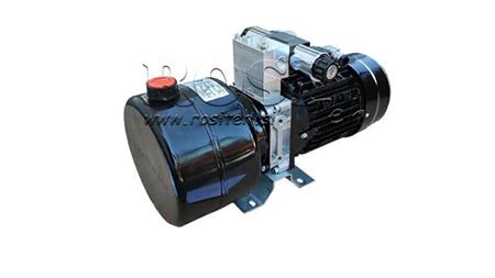 MINI HÜDRAULILINE AGREGAT 380V AC (0.75 kW) 85 bar - 3.7 cc - 5.2 lit/min - paak 4 lit